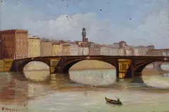Ponte Santa Trinita by Fausto Magni, offered Feb 2020