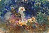 Plinio Nomellini, Figura nel giardino