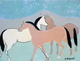 Giuseppe Cesetti, Cavalli al pascolo