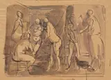 Carlo Mattioli, Nello studio del pittore