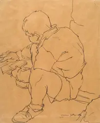 Bambino con libro by Vincenzo Gaetaniello, offered Feb 2020