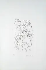 Volti by Mino Maccari, offered Feb 2020