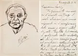 Autoritratto by Ottone Rosai, Disegno firmato in basso al centro, offered Feb 2020