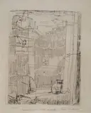 Luigi Bartolini, Interno, a pencil: firma in basso a destra; titolo in basso a sinistra; tiratura in basso al centro. In lastra: firma and