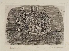 Genziane by Luigi Bartolini, a pencil: firma in basso a destra; titolo in basso a sinistra; tiratura in basso al centro. In lastra: firma and, offered Dec 2019