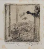 Luigi Bartolini, Il davanzale piccolo, a pencil: firma in basso a destra; titolo in basso a sinistra; tiratura and data in basso al centro. Bibliografia: