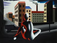 Waiting it out by Mark Kostabi, Sul verso: firma, offered Dec 2019