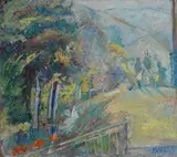 Edoardo Gordigiani, Balcone con vista sulle colline