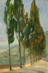 Cipressi by Fernand Riblet, offered Dec 2019
