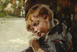 Vincenzo Irolli, Bambino, oil on canvas