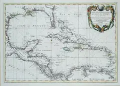 Carta geo-idrografica del Golfo del Messico e delle sue isole by Jacques Nicolas Bellin, cm., offered Nov 2019