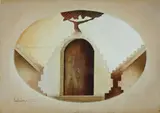 Cesare Paolantonio, Ingresso scuro e scale, 1986