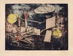 Passage et sage du couple (planche 6) by Sebastian Matta, offered Oct 2019