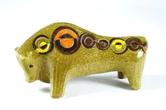 Toro by Aldo Londi, in ceramica smaltata, offered Oct 2019