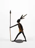 Arciere africano by Karl Hagenauer, Sotto la base: "Hagenauer Wien/Made in Austra/Handmade/WW"., offered Oct 2019
