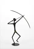 Guerriero africano by Karl Hagenauer, Sotto la base: "Hagenauer Wien/Made in Austra/Handmade/WW"., offered Oct 2019