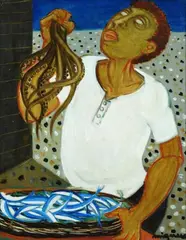 Pescatore by Giuseppe Migneco, offered Oct 2019