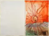 Francesco Clemente, Untitled (Jamaican Suite), Sul verso: etichetta Sperone Westwater