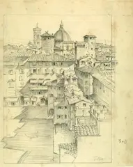 Ponte Vecchio by Emilio Mazzoni Zarini, Sigla in basso a destra., offered Oct 2019