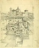 Emilio Mazzoni Zarini, Ponte Vecchio, Sigla in basso a destra.