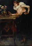 Signora che si specchia by Vincenzo Irolli, offered Oct 2019