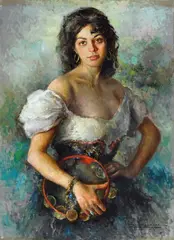 Ermogene Miraglia, Donna con cembalo