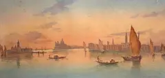 Frans Vervloet, Veduta della laguna di Venezia