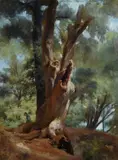 Giovanni (Nino) Costa, In meditazione sotto l'albero
