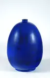 Grande vaso globulare by Marcello Fantoni, in ceramica dipinta nei toni del blu, offered Oct 2019