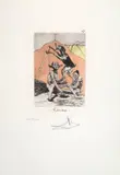 Le Caprices de Goya, Ni por ésas by Salvador Dalí, mm., offered Sep 2019