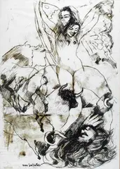 Donne con tori by Anna Salvatore, cm., offered Sep 2019