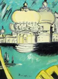 Remo Brindisi, Venezia, oil on canvas