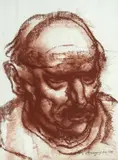 Volto maschile by Pietro Annigoni, cm., offered Jul 2019