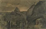 Giuseppe Piombanti Ammannati, Natività, pencil on paper
