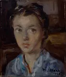 Primo Conti, Ritratto di fanciulla, 1947