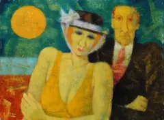 La coppia by Remo Squillantini, cm., offered Jul 2019
