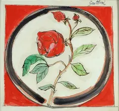 Rosa by Franco Gentilini, cm., offered Jul 2019