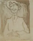 Giovanni Costetti, Ritratto caricaturale di Gian Falco (Giovanni Papini)