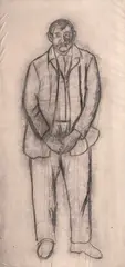 Ottone Rosai, Uomo, 1933, cm.