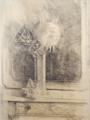 Vaso di fiori con conchiglia by Mario Fallani, cm., offered Jul 2019
