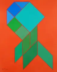 Spezzata brusca by Achille Perilli, cm., offered Jul 2019