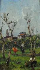 Lorenzo Gignous, Lavoro nei campi, cm.