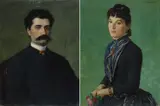 Luigi Ademollo, Ritratto di signora; Ritratto di uomo