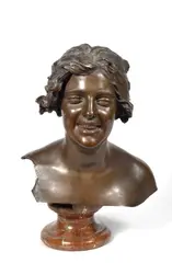 Busto femminile by Giuseppe Renda, 1912, cm., offered Jul 2019