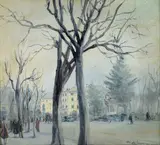 Michele de Simone, Scorcio di città, cm.