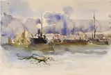 Pompeo Mariani, Navi in porto