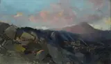 Telemaco Signorini, Paese tra i monti, cm.