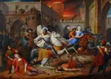 Pietro Paoletti, La presa di Gerusalemme, cm.