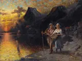 Peter Baumgartner, Paesaggio con figure