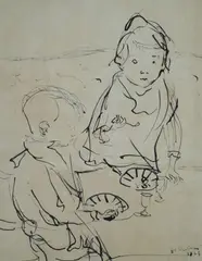 Bambini by Alberto Caligiani, 1945, offered Jul 2019